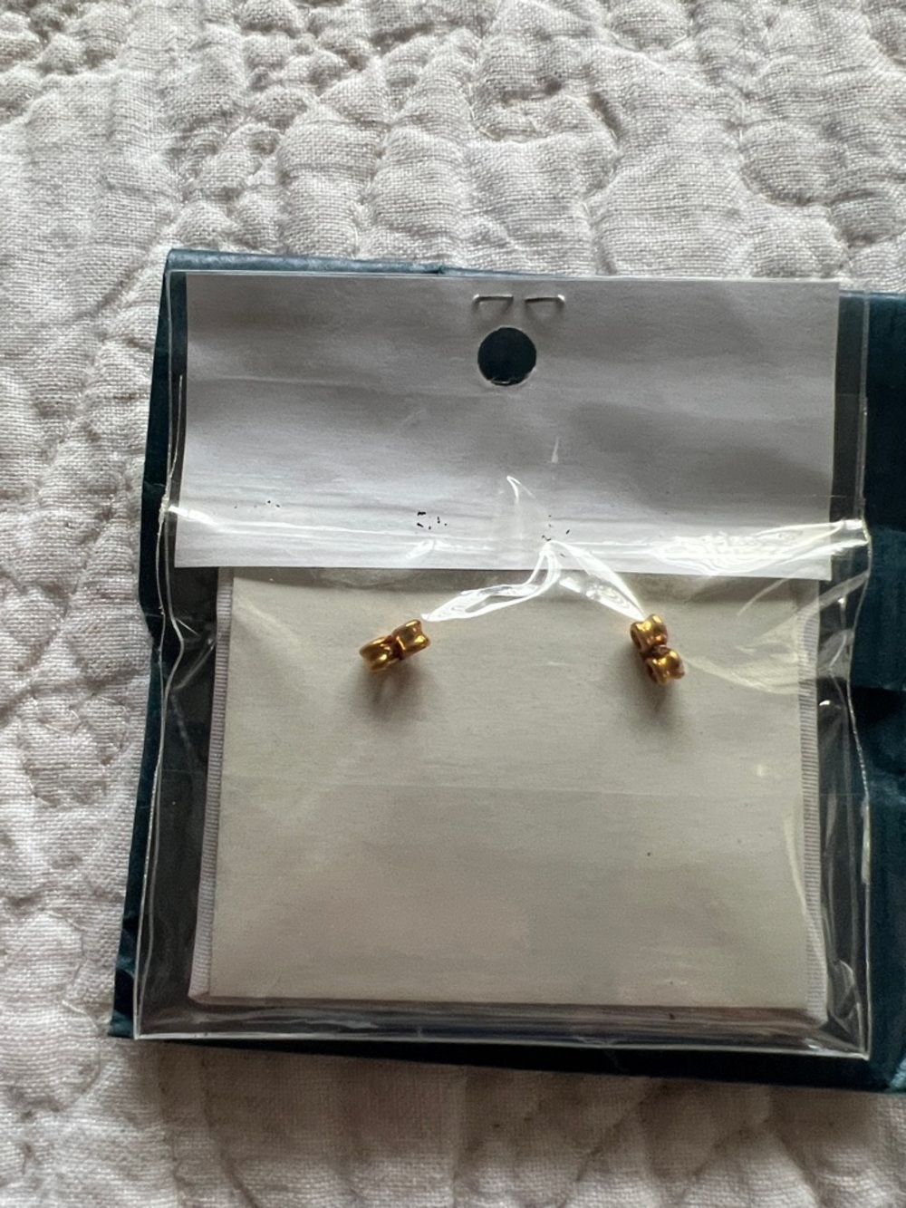 Creaciones Alca 24K Gold Sterling Silver Ornate Hoop Drop Earrings - Gold - Picture 2 of 2